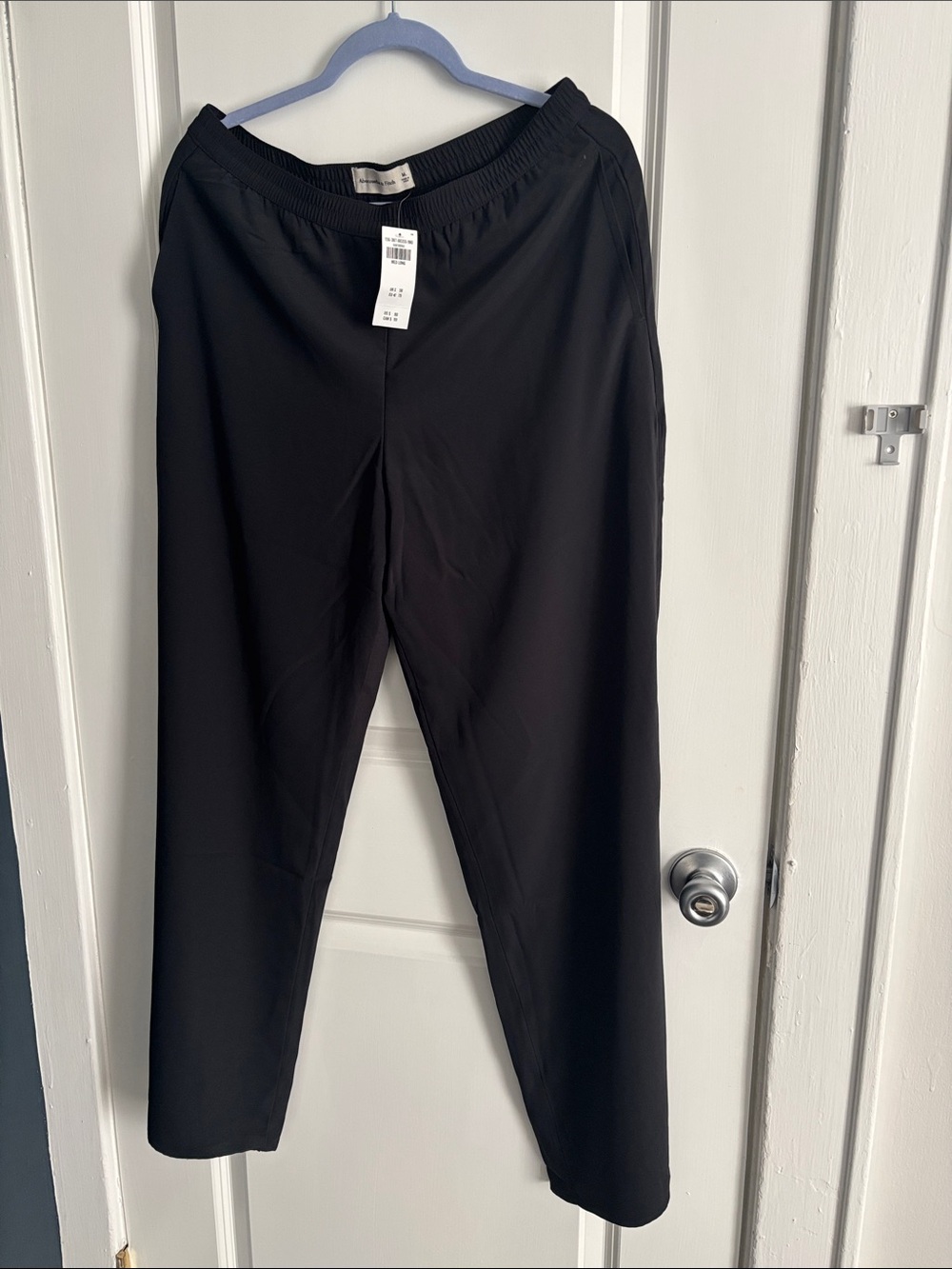 Abercrombie & Fitch Black Straight-Leg Pants